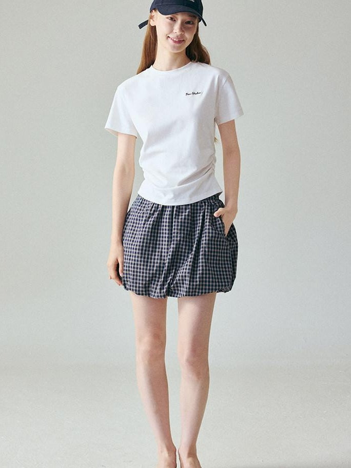 fano Cotton Stretch Slim Fit Korean Round Neck Women Short Sleeve T-Shirts