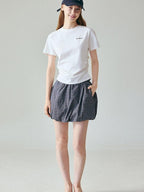 fano Cotton Stretch Slim Fit Korean Round Neck Women Short Sleeve T-Shirts