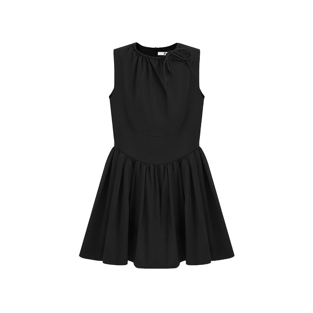 fano_Sleeveless_Korean_Workwear_A_Line_Natural_Waist_Cotton_Blend_Black_Midi_Dresses_MISSTT