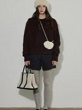 Lofi choose Cozy Thick Loose Fit Commuter Crewneck Knit Pullover Office Sweaters