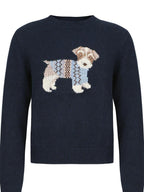 fano Warm Loose Fit Commuter Crew Neck Women Cozy Wool Blend Sweaters