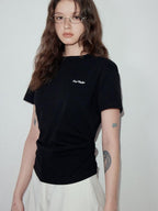 fano Cotton Stretch Slim Fit Korean Round Neck Women Short Sleeve T-Shirts