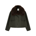 unspoken_Fur_Collar_Short_Single_Breasted_Office_Olive_Green_Long_Sleeve_Cropped_Jackets_MISSTT