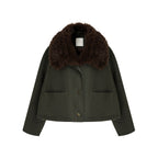 unspoken_Fur_Collar_Short_Single_Breasted_Office_Olive_Green_Long_Sleeve_Cropped_Jackets_MISSTT
