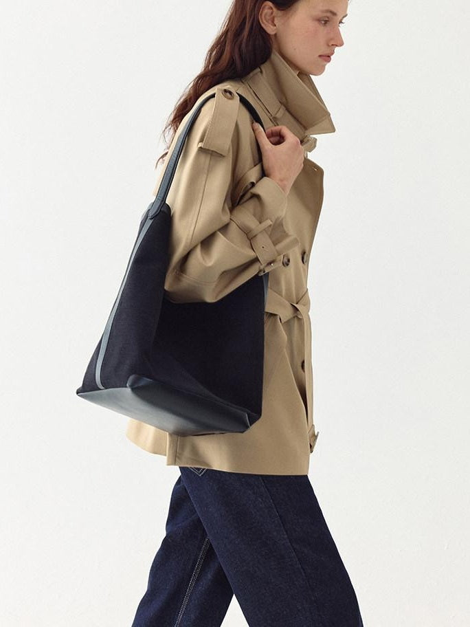 fano Double Breasted Short Loose Fit Commuter For Women Khaki Pink Beige Trench Coats