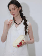 Lofi choose Chic Lace Collar Sleeveless Loose Fit Office Workwear Women White Blouses