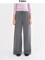 fano Fleece Lined Breathable Sport Straight Leg Women Heather Gray Sweatpants