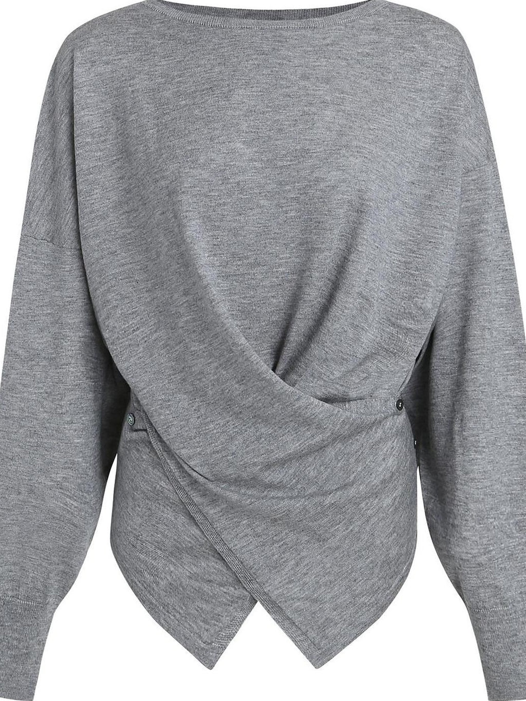fano Soft Wool Blend Relaxed Loose Batwing Boat Neck Womens Knit Sweaters