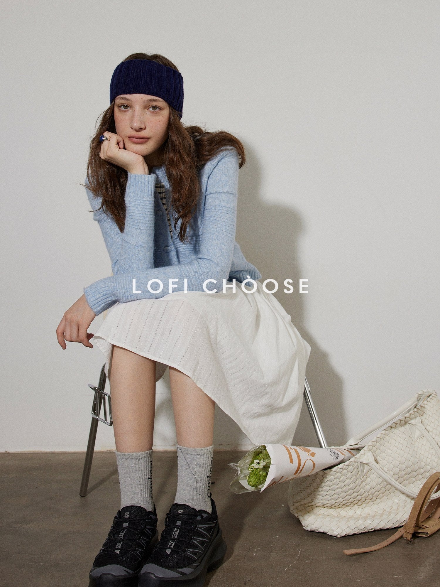 Lofi choose Soft Wool Blend Cozy Knit Button Front Relaxed Fit Office Women Cardigans