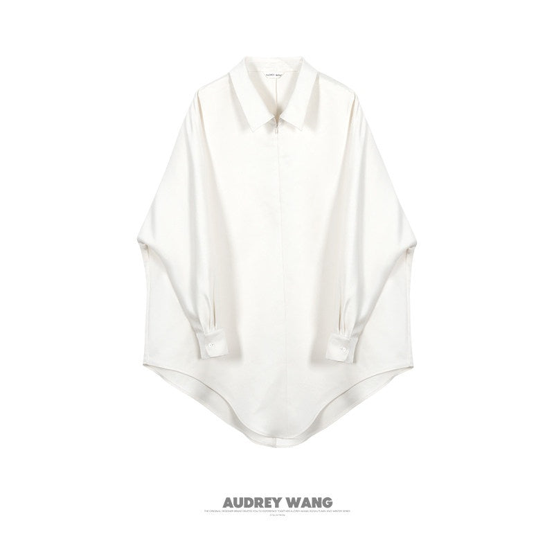 audreyyang_Wrinkle_Resistant_Minimalist_Loose_Fit_Turn_Down_Collar_Women_Polyester_Shirts_MISSTT