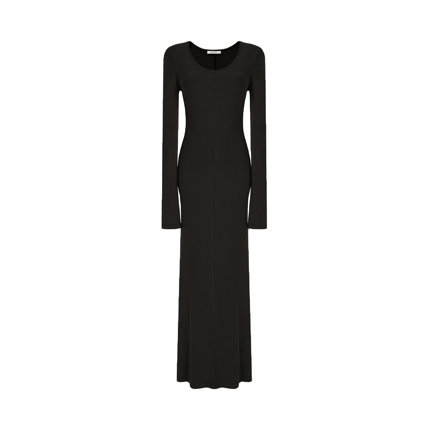 unspoken_Breathable_Minimalist_High_Waist_Aline_Knit_Long_Sleeve_Women_Black_Maxi_Dresses_MISSTT
