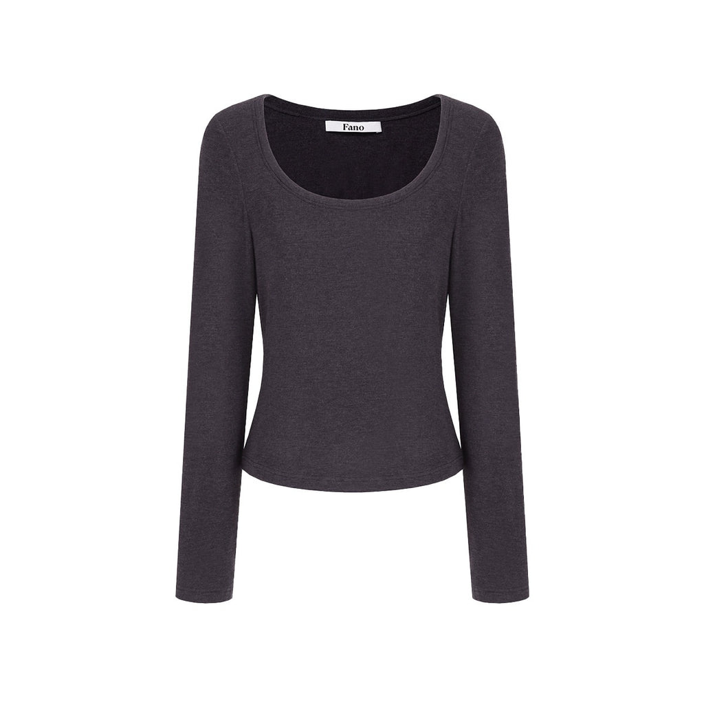 fano_Rayon_Spandex_Slim_Fit_Korean_Office_Crew_Neck_Black_Grey_Long_Sleeve_T-Shirts_MISSTT