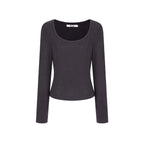 fano_Rayon_Spandex_Slim_Fit_Korean_Office_Crew_Neck_Black_Grey_Long_Sleeve_T-Shirts_MISSTT
