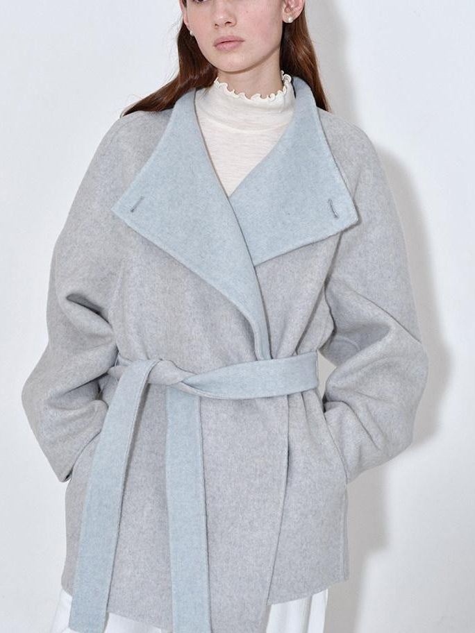 fano 68 Percent Wool Blend Korean Commuter Straight Fit Blazer Women Wool Coats