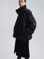 audreyyang 90 Percent Duck Down Thick Warm Casual Diamond Quilted Women Zipper Down Jackets