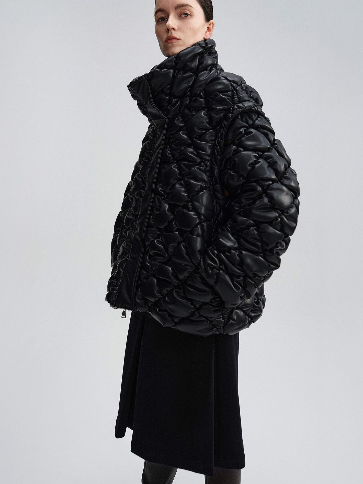 audreyyang 90 Percent Duck Down Thick Warm Casual Diamond Quilted Women Zipper Down Jackets