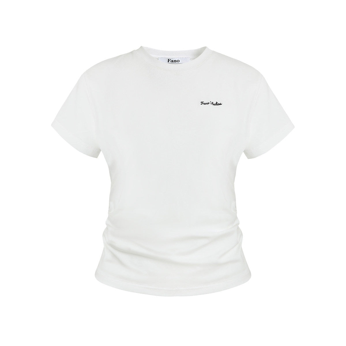 fano_Cotton_Stretch_Slim_Fit_Korean_Round_Neck_Women_Short_Sleeve_T-Shirts_MISSTT