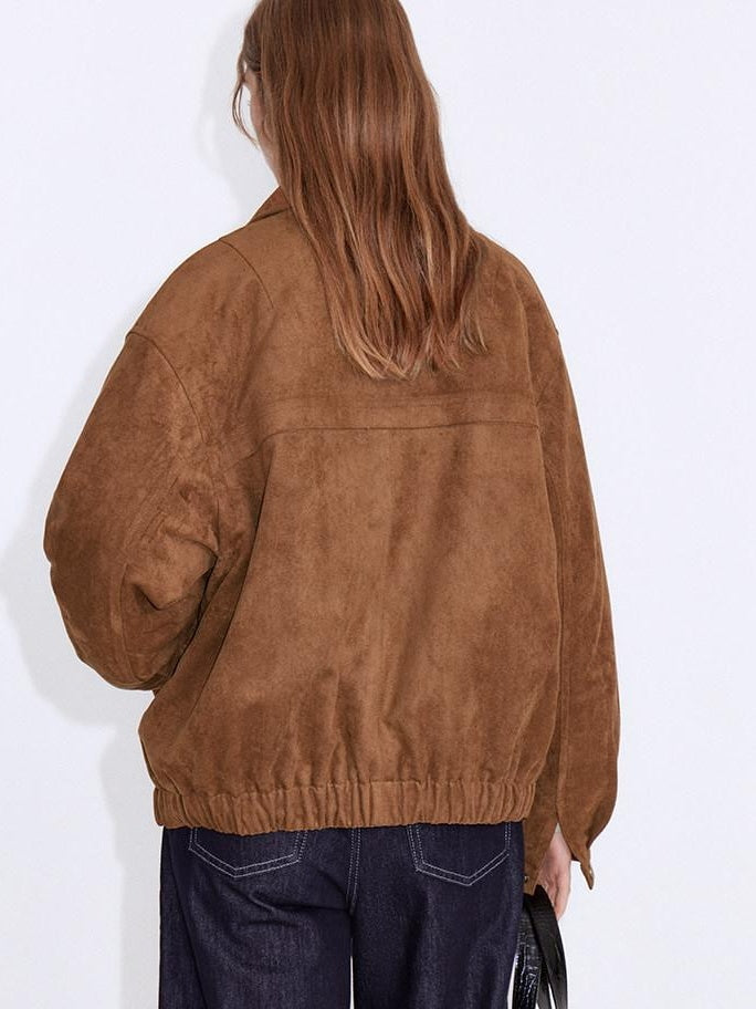 fano Windproof Casual Regular Turndown Collar Youth Brown Polyester Puffer Jackets