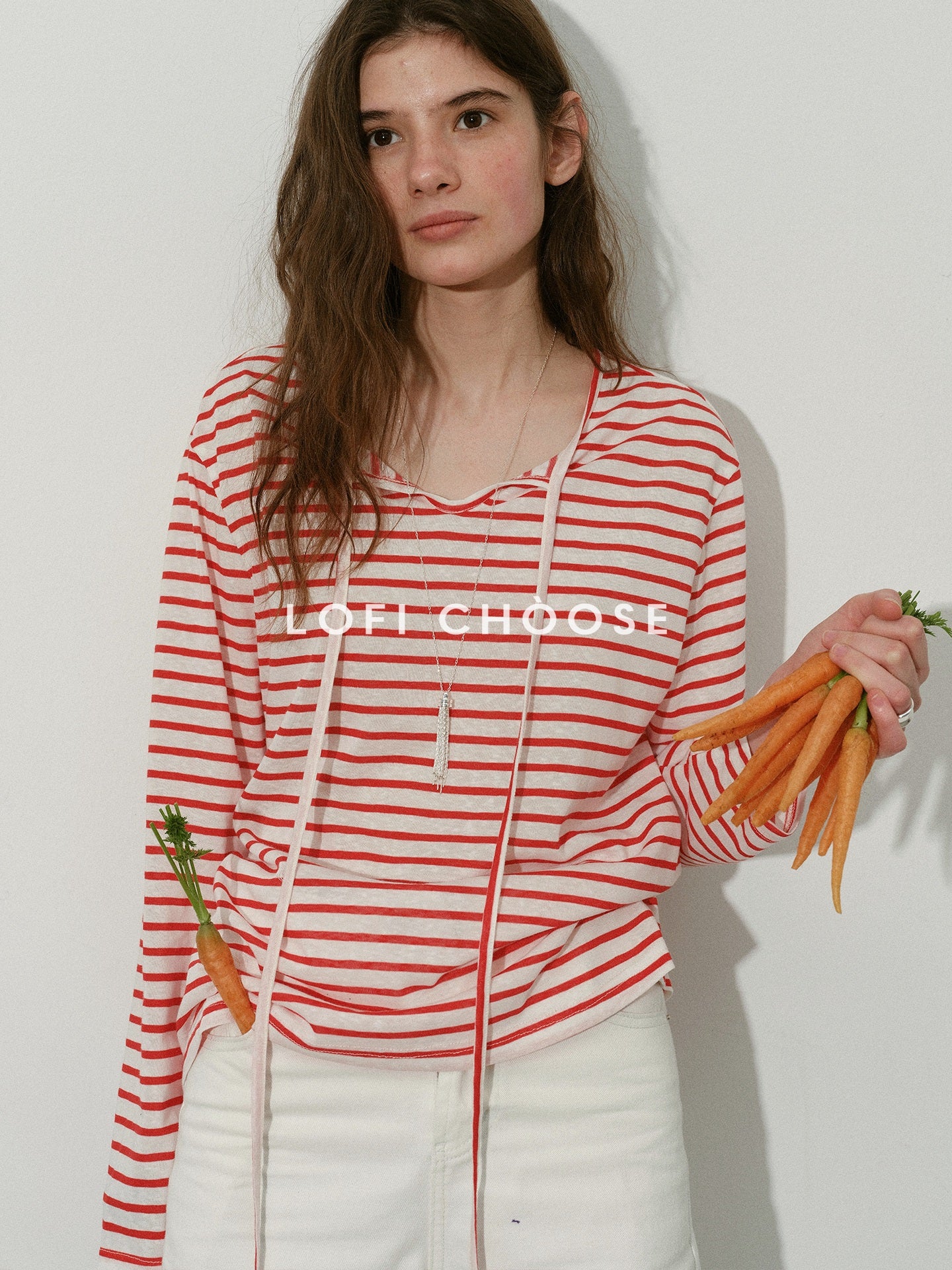 Lofi_choose_Soft_Knit_Loose_Fit_Commuter_Women_Red_White_Striped_Long_Sleeve_T-Shirts_MISSTT
