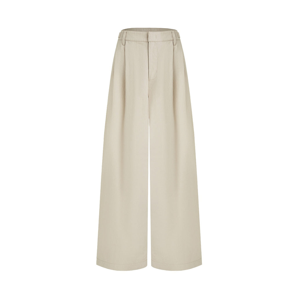 unspoken_Pleated_Natural_Waist_Minimalist_Loose_Women_Khaki_Zipper_Wide_Leg_Pants_MISSTT