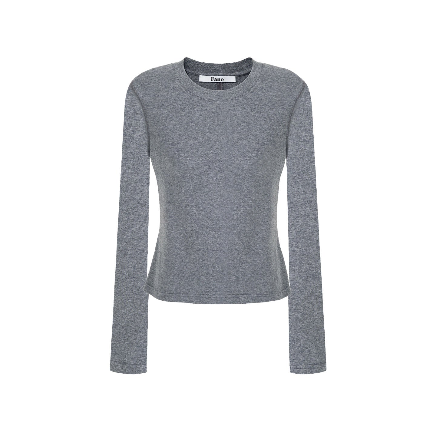 fano_Cooling_Lyocell_Blend_Korean_Slim_Short_Sleeve_Tee_Basic_Crop_Tops_MISSTT