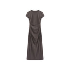 fano_Soft_Cotton_Knit_High_Waist_A_Line_Button_Mock_Neck_Midi_Dresses_MISSTT