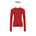 fano_Office_Ready_Korean_Slim_V-neck_Button_Longsleeve_Women_Polyester_Cardigans_MISSTT