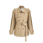 fano_Double_Breasted_Short_Loose_Fit_Commuter_For_Women_Khaki_Pink_Beige_Trench_Coats_MISSTT
