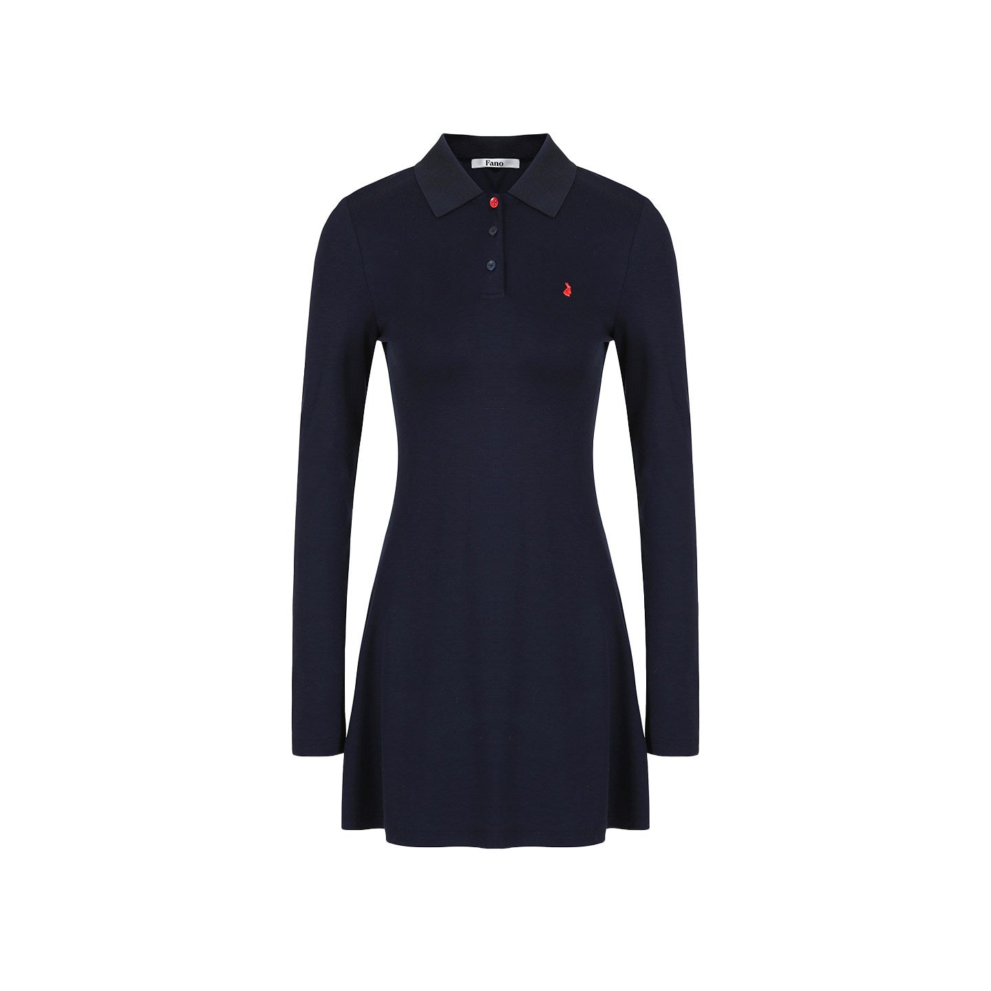fano_Soft_Embroidered_Tencel_Vintage_Aline_Slim_Long_Sleeve_Navy_Midi_Dresses_MISSTT