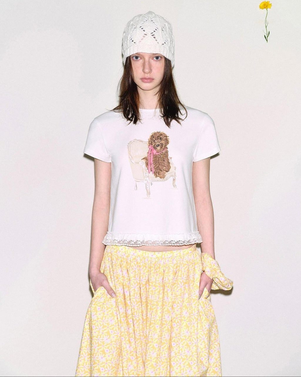fano Cotton Blend Animal Print Slim Cropped Round Neck Short Sleeve T-Shirts