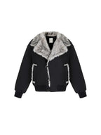 unspoken Warm Thick Fur Collar Loose Commuter Women Black Everyday Short Coat