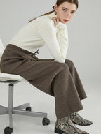 fano Commuter Turtleneck Slim Fit Women Acrylic Knit Solid Sweaters