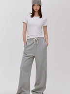 fano Breathable Cotton Lyocell Slim Cropped Korean Womens White Short Sleeve T-Shirts