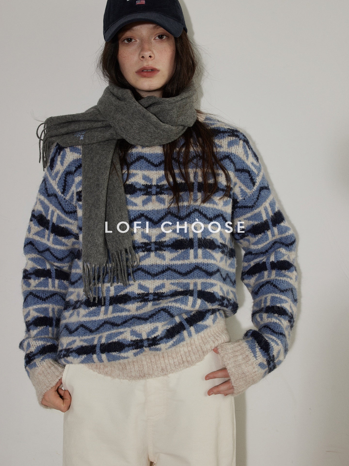 Lofi_choose_Thick_Wool_Blend_Pullover_Relaxed_Fit_Office_Ready_Crew_Neck_Blue_Knitwear_MISSTT