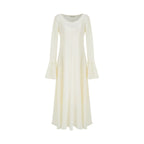 unspoken_Breathable_Comfortable_Commuter_Cutout_Waist_Bell_Sleeve_Maxi_Dresses_MISSTT