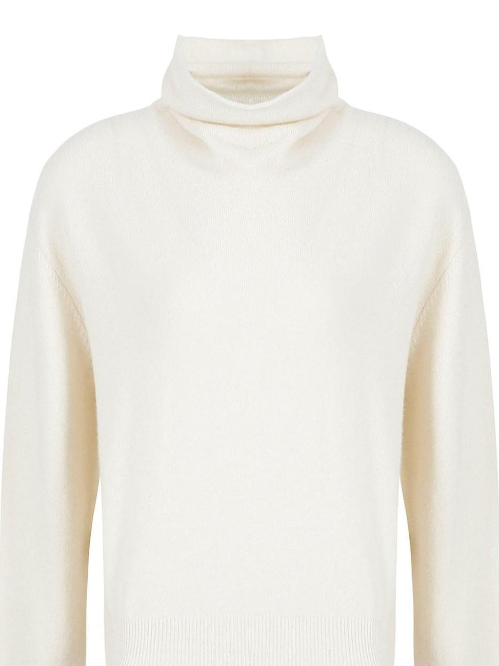 fano Soft Breathable Lambswool Cashmere Cowl Neck Relaxed Knit Pullover Sweaters