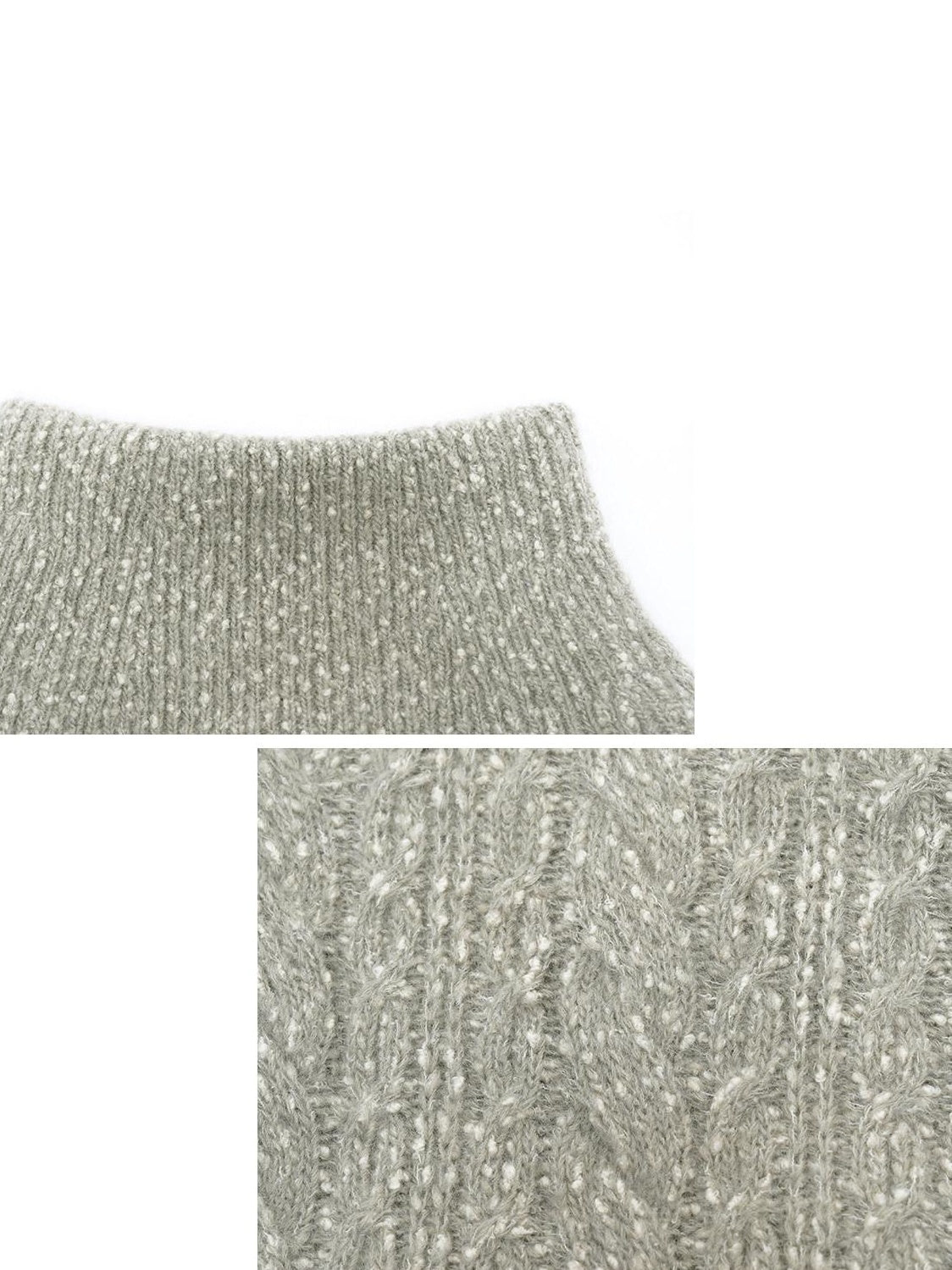 someone sometimes Wool Mohair Blend Oversized Casual Knit Pullover Women Dark Mist Green Sweaters
