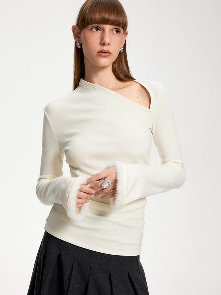 someone sometimes Elegant Office Pullover Regular Women Solid Cream Charcoal Knitwear Sweaters
