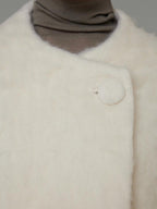 unspoken Premium Sheepswool Thick Tailored Relaxed Office One Button Wool Coats