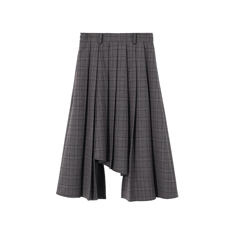 audreyyang_Double_Breasted_Vintage_Loose_Fit_Lapel_Gray_Check_Commuter_Women_Blazers_MISSTT