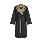 unspoken_Navy_Cotton_Denim_Double_Breasted_Loose_Fit_Commuter_Women_Trench_Coats_MISSTT
