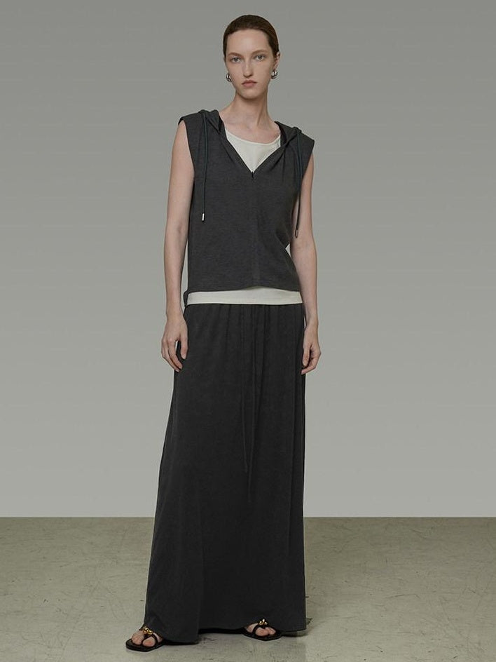 unspoken Soft Viscose Short Sleeve Hooded Casual Long Pants Top & Pants Sets