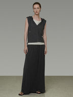 unspoken Soft Viscose Short Sleeve Hooded Casual Long Pants Top & Pants Sets