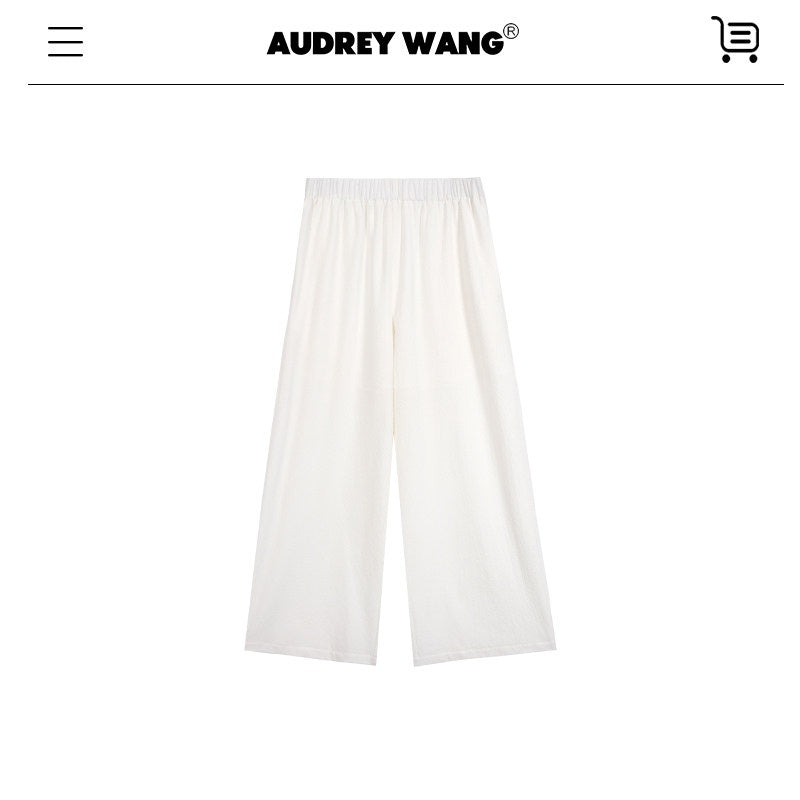 audreyyang_Embroidered_Slim_Fit_Office_White_Crew_Neck_Women_Polyester_Short_Sleeve_T-Shirts_MISSTT