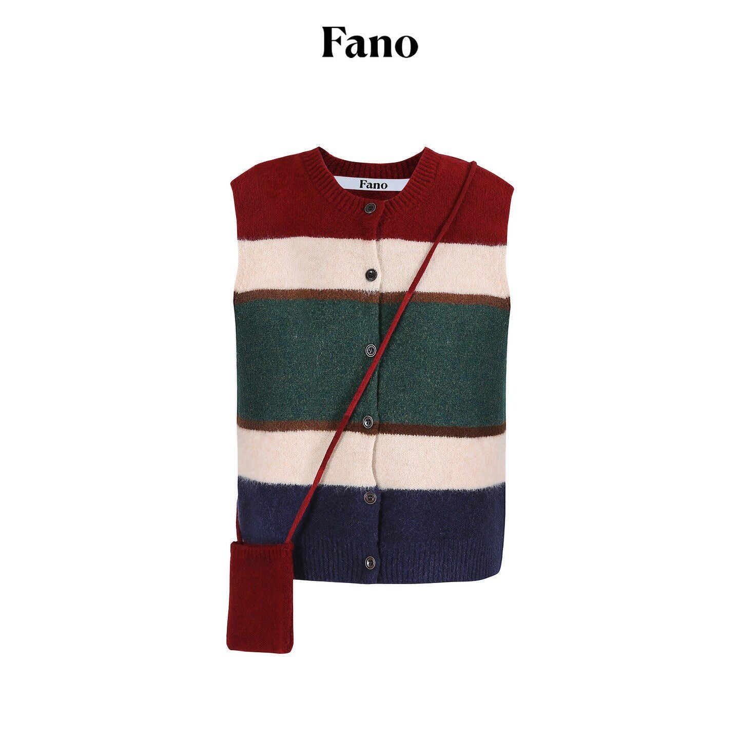 fano_Warm_Korean_Commuter_Straight_Stripe_Round_Neck_Women_Acrylic_Cardigans_MISSTT