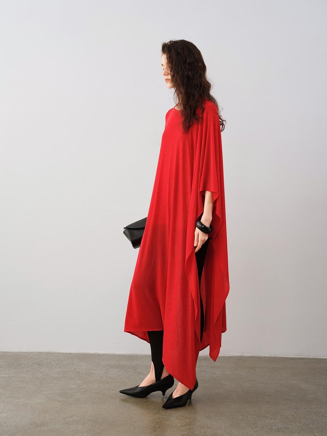 audreyyang Lyocell Wool Blend Loose Sleeveless Pullover Stirrup Leggings Top & Pants Sets