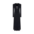 unspoken_Breathable_Modal_Faux_Twopiece_Slim_A_Line_V-neck_Commuter_Maxi_Dresses_MISSTT