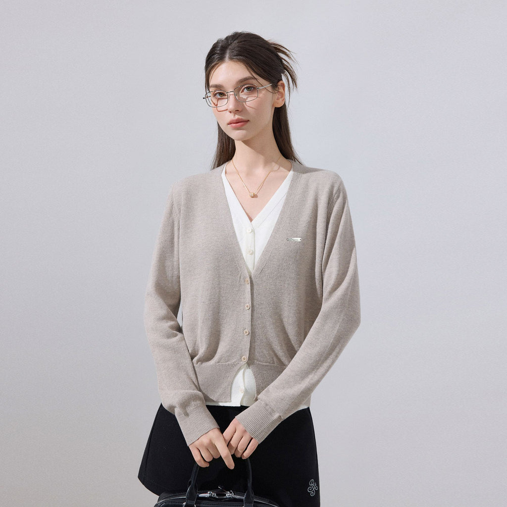 ikyou_Soft_Wool_Blend_Preppy_V-neck_Layered_Women_Khaki_Knit_Long_Sleeve_Cardigans_MISSTT
