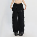 catwish_Black_Punk_Asymmetric_Cargo_Layered_Skirt_Women's_Cotton_Wide-leg_Pants_1026971543397_MISSTT