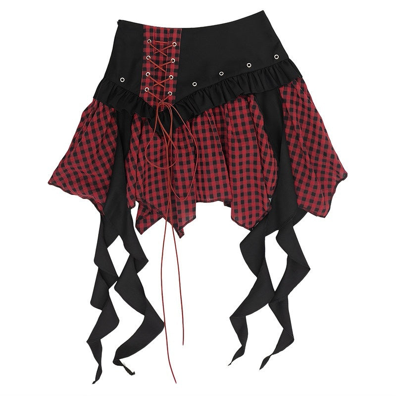 catwish_Glitch_Doll_One_Shoulder_Detachable_Sleeve_Ribbon_Slim_Women's_Mini_Skirts_905116184473_MISSTT
